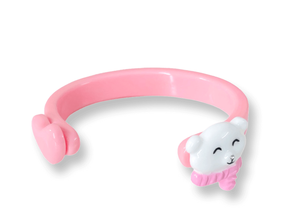 Polar Bear Floating Thin Cuff Bracelet