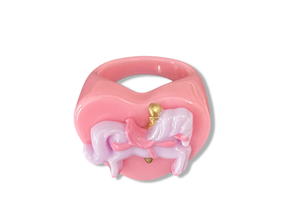 Carousel Horse Heart Ring