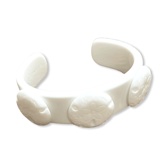 Sand Dollar Wide Cuff Bracelet