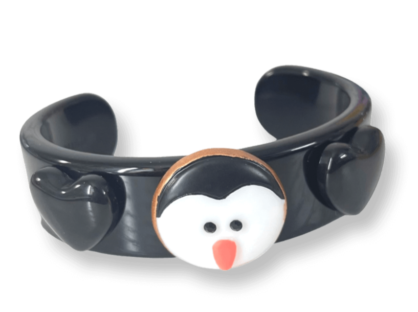 Penguin Wide Cuff Bracelet
