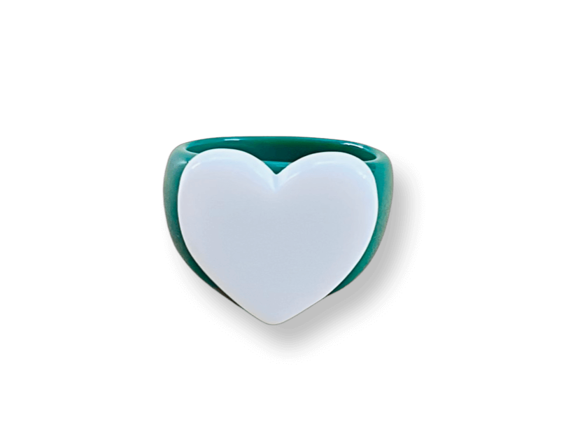 Classic Pure White Emerald Ring