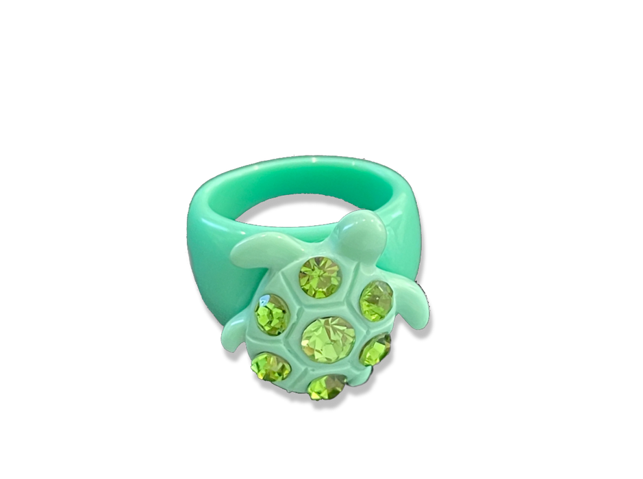Crystal Turtle Ring