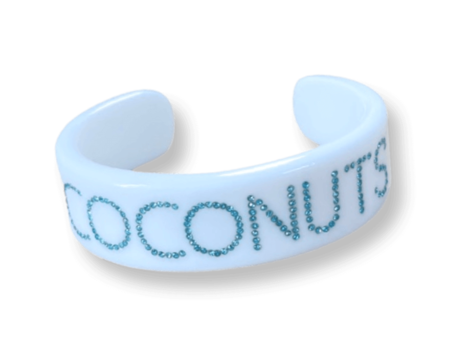 Coconuts Crystal Wide Cuff Bracelet