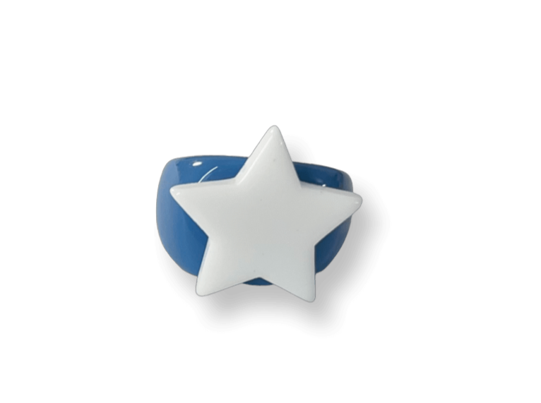 Classic Denim Star Ring