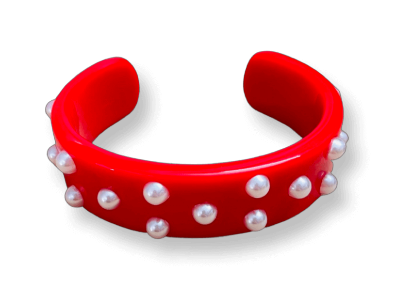Pearl Polka Dot Wide Cuff