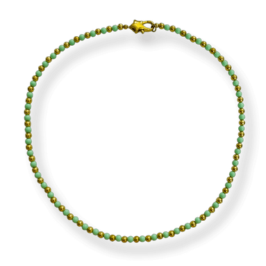 Beaded Gold and Color Necklace