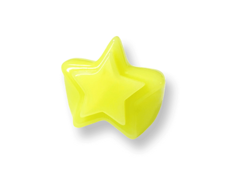 Neon Lights Highlighter Star Ring