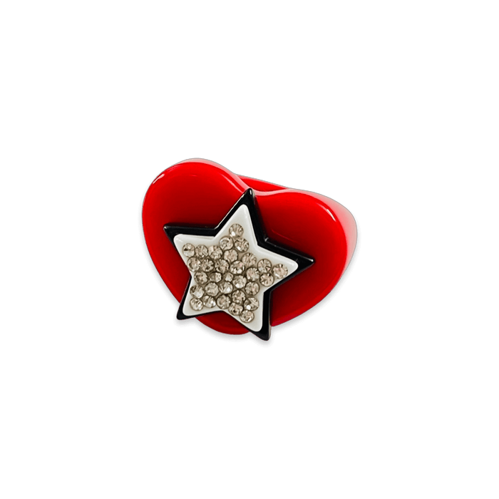 Stacked Star Heart Ring