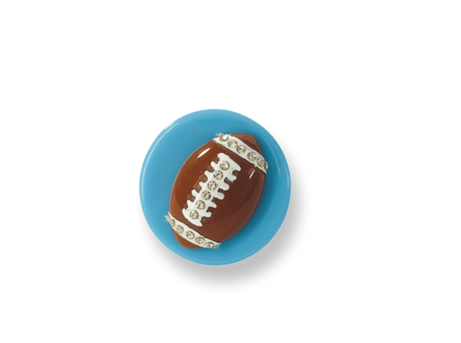 Crystal Football Ring