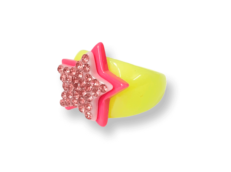 Classic Highlighter Crystal Star Ring