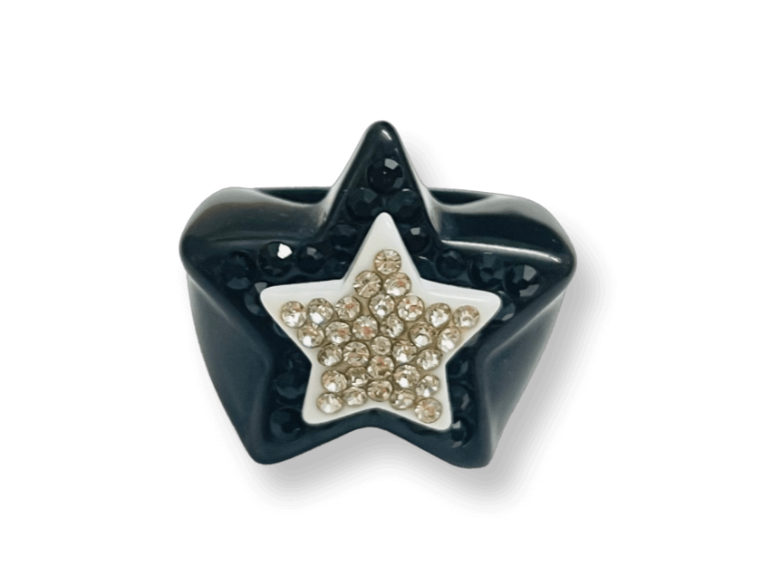 All crystal Pave Star Ring