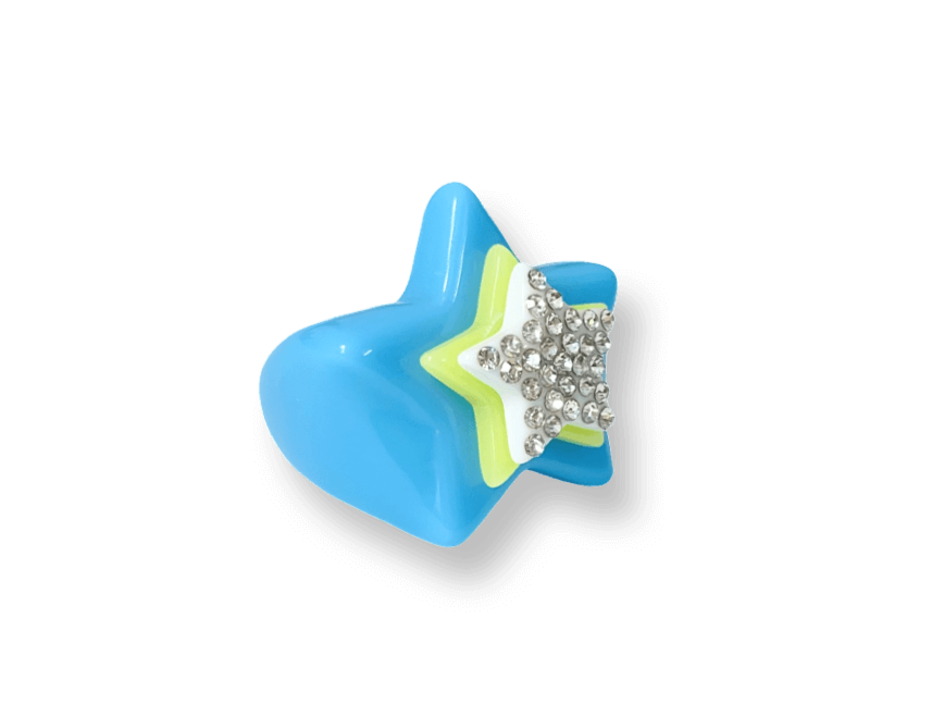 Neon Lights Teal Deal Star Ring