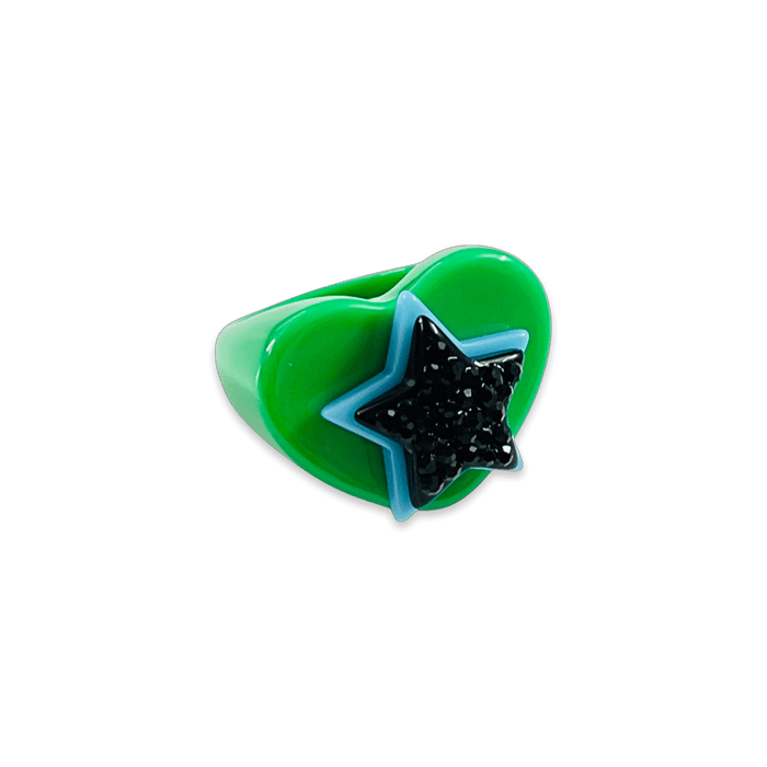 Stacked Star Heart Ring