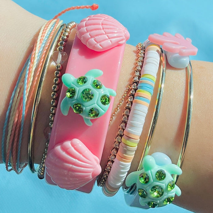 Crystal Turtle Wide Cuff