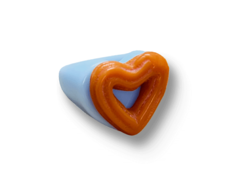 Plain Churro Heart Ring