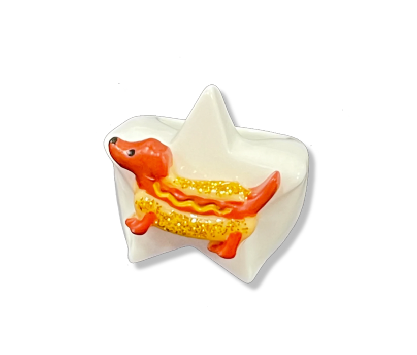 Hot Dog Dachshund Star Ring