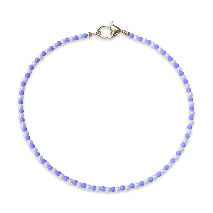 Pearl Necklace With Colored Beads