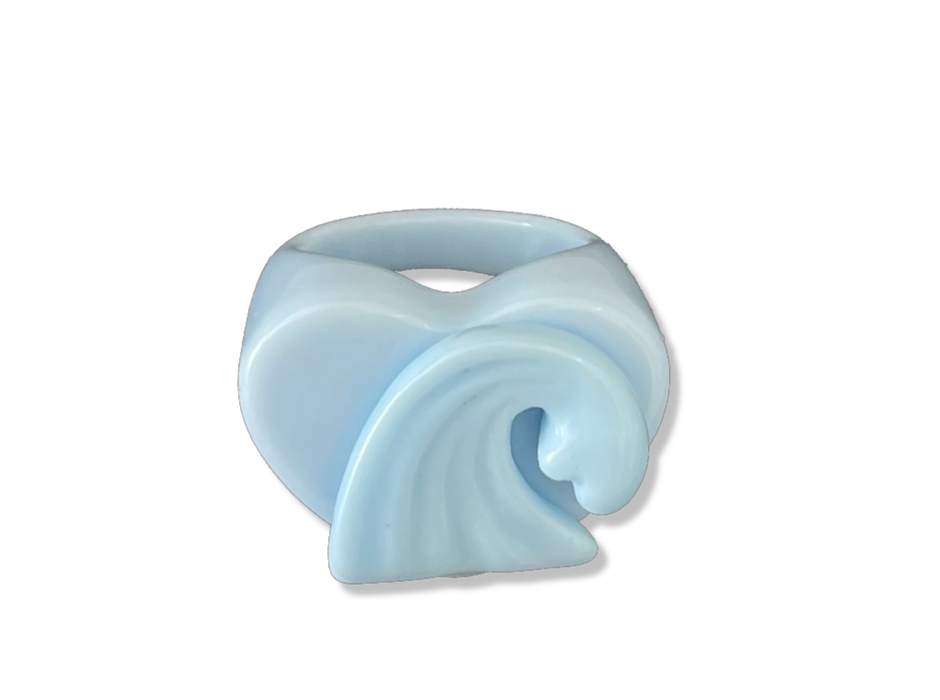 Wave Heart Ring