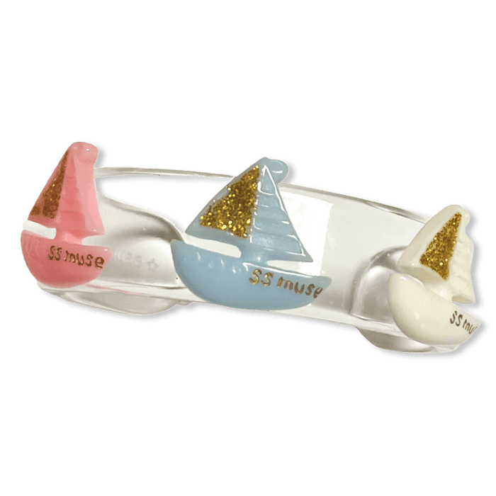 SS Muse Sailboat Wide Cuff Bracelet