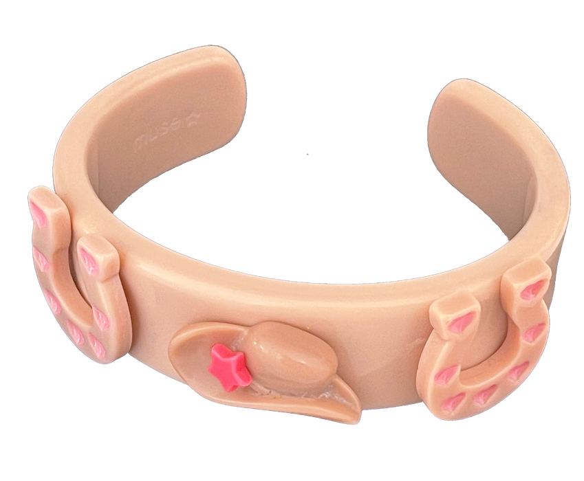 Cowgirl Hat Wide Cuff Bracelet