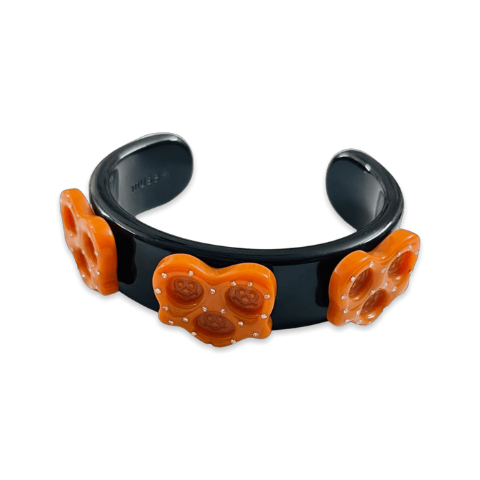 Pave Pretzel Wide Cuff Bracelet