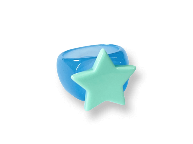 Classic Mint Star Ring