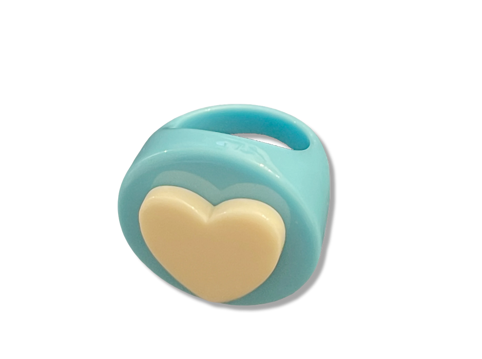 Heart, Palm Tree or Smiley Face Circle Ring
