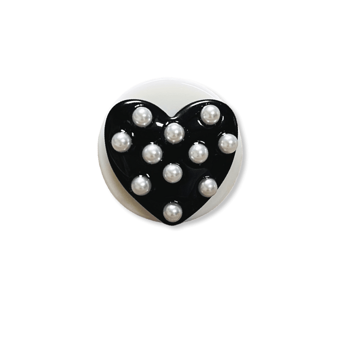 Pearl Polka Dot Heart Circle Ring
