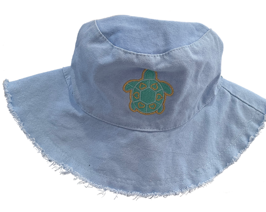 Turtley Awesome Frayed Bucket Hat (2 colors available)