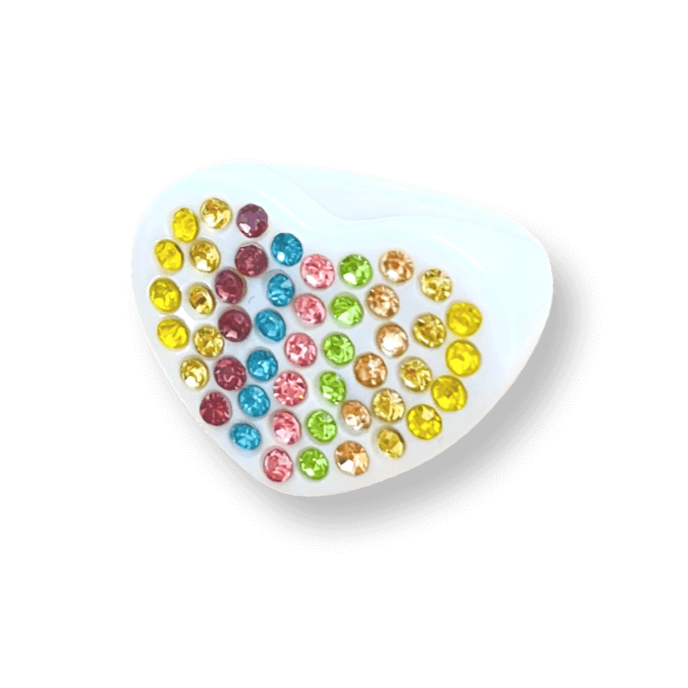 Crystal Encrusted Heart Ring