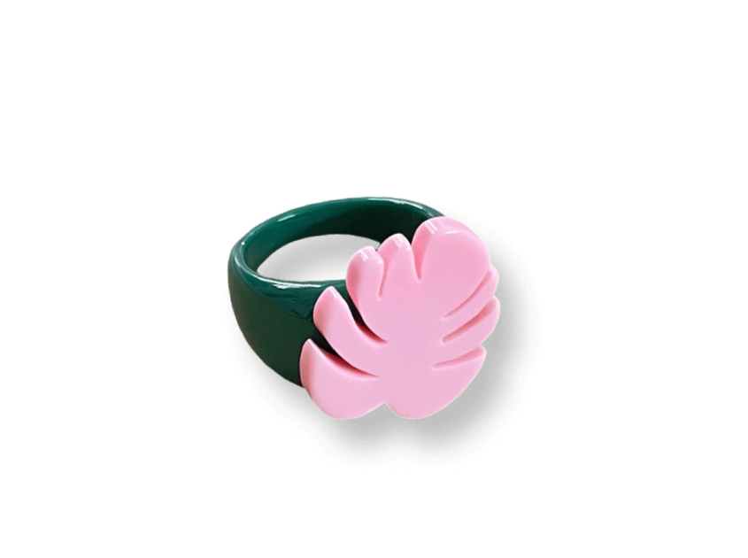 Monstera Palm Leaf Ring