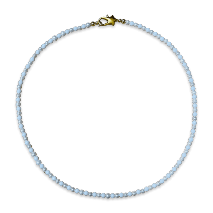 Pearl Necklace With Colored Beads