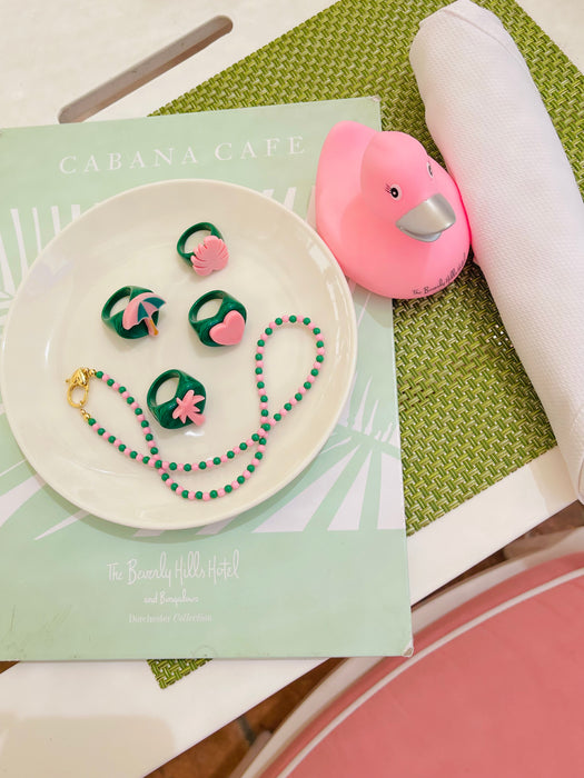 Mixed Acrylic Bead Necklace