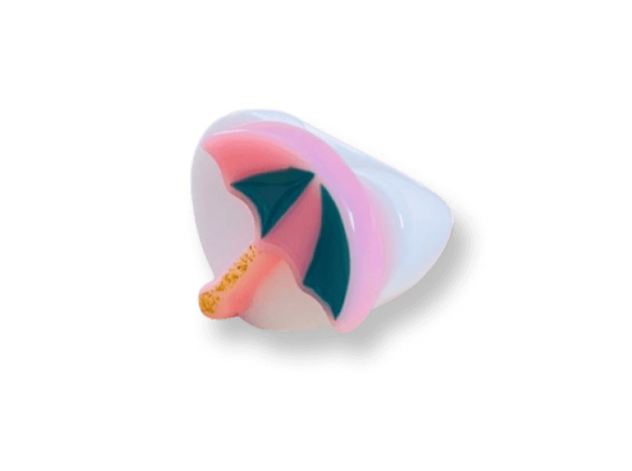 Umbrella Heart Ring (more colors)