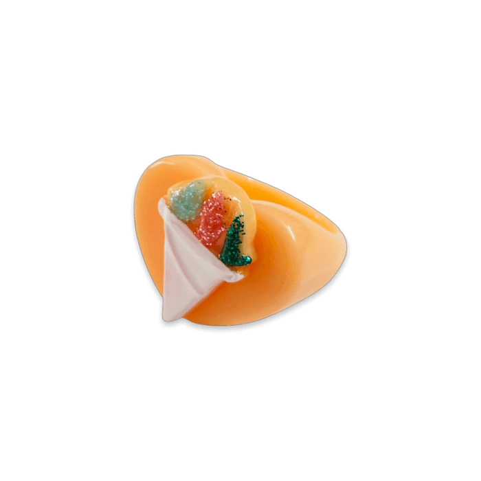 Snow Cone Ice cream Heart Ring