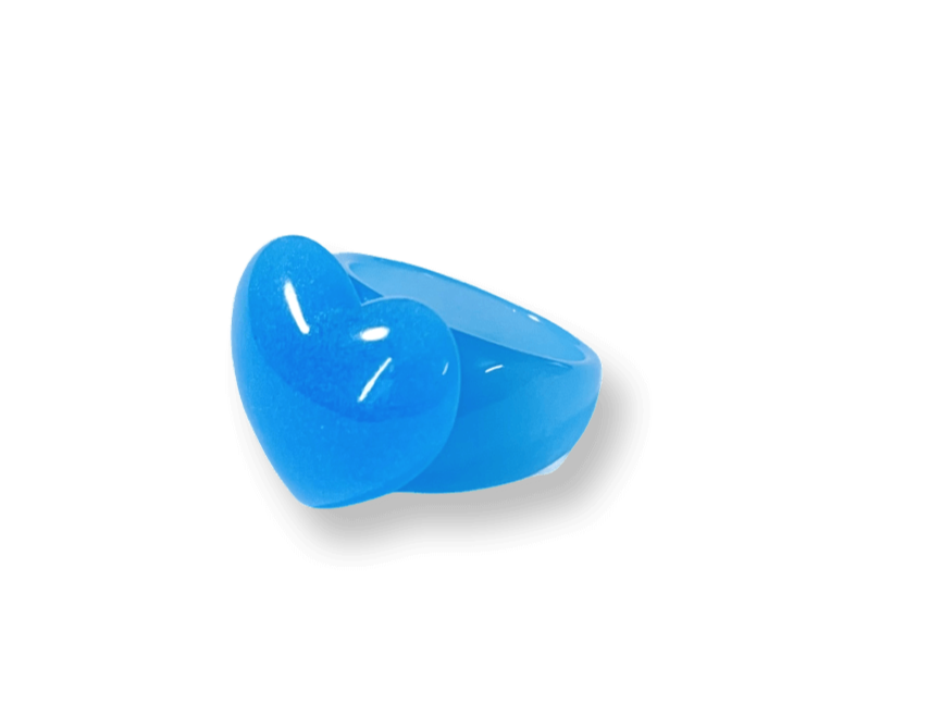 Neon Hearts Classic Ring