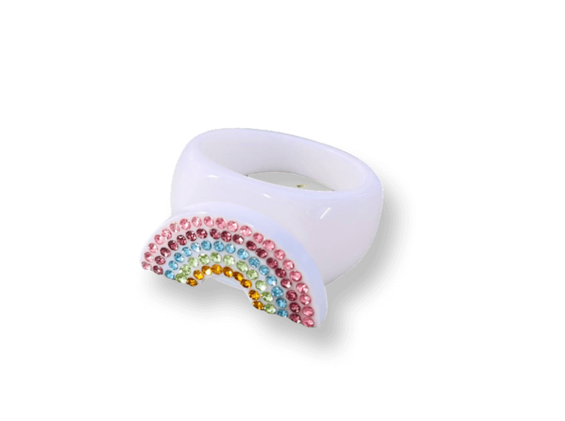 Crystal Rainbow Ring