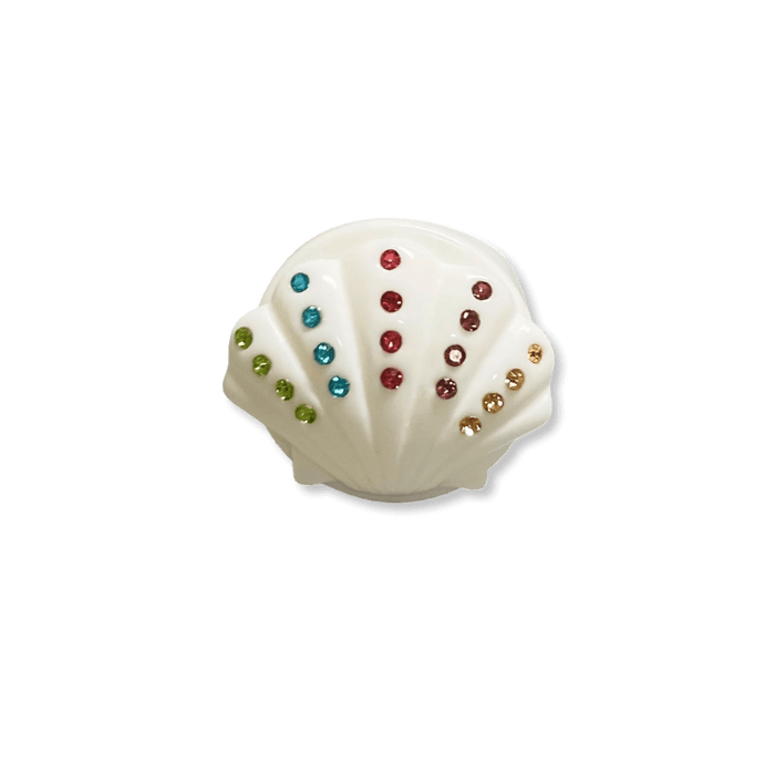 Rainbow Crystal Super Shell Circle Ring