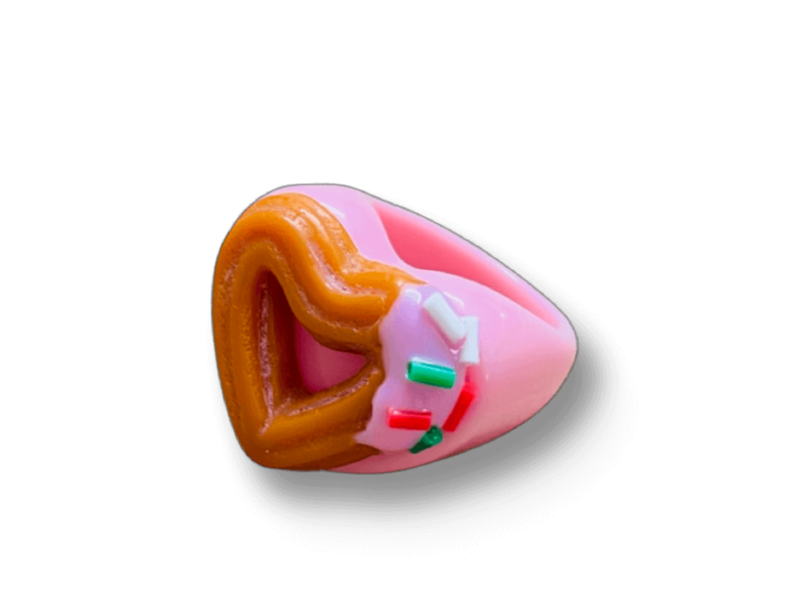 Sprinkle Churro Heart Ring (more colors)