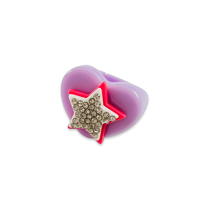 Stacked Star Heart Ring