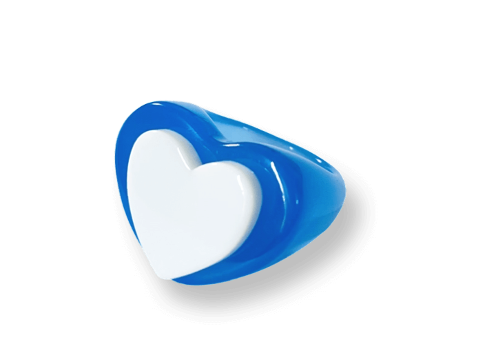 I Heart Ocean Breeze Ring