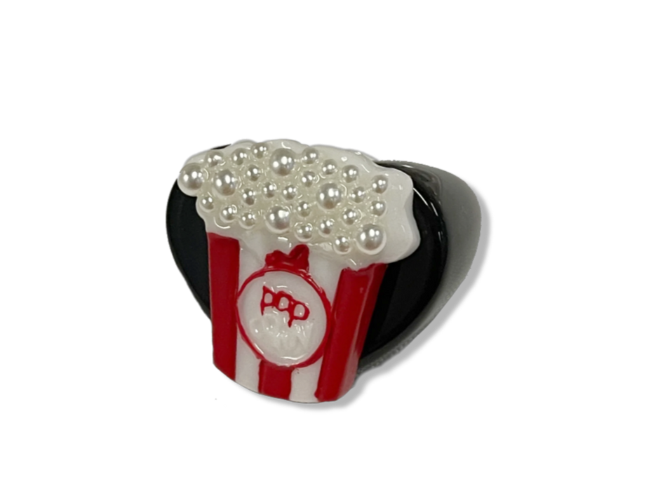 Pearl Popcorn Heart Ring