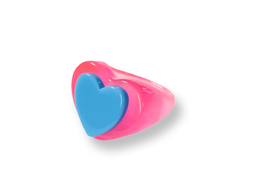 I Heart Neon Lights Ring