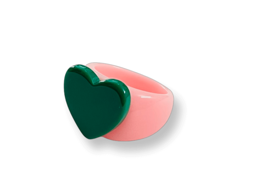 Classic Strawberry Emerald Ring