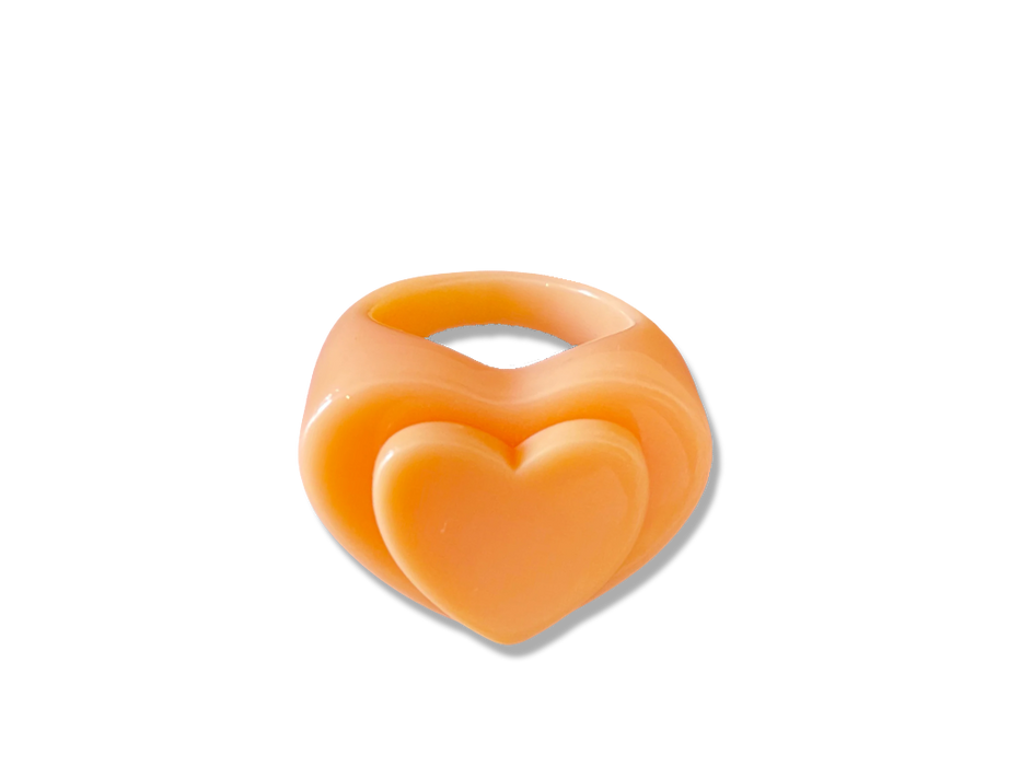 Heart Orange Sherbet Ring