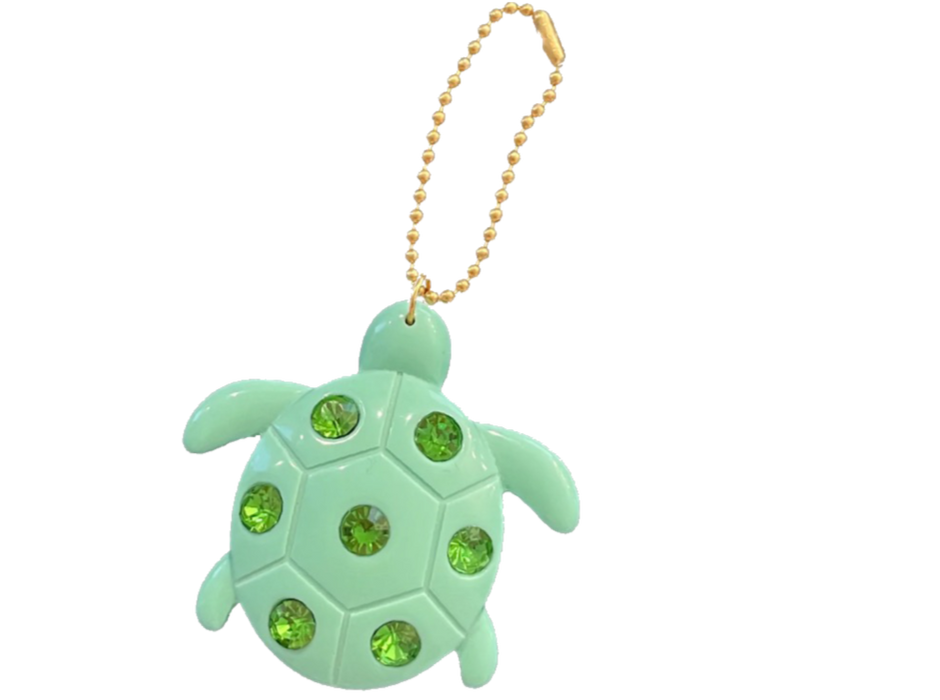 Crystal Turtle Bag Charm