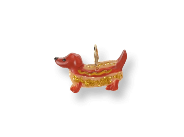 Hot Dog Dachshund Pendant