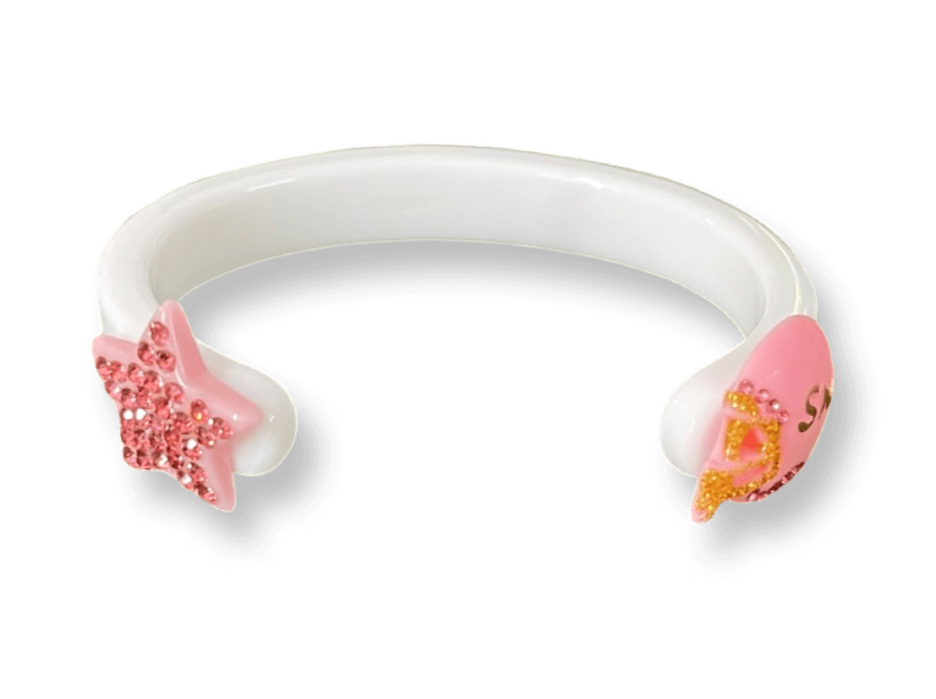 Crystal Helmet Floating Cuff Bracelet