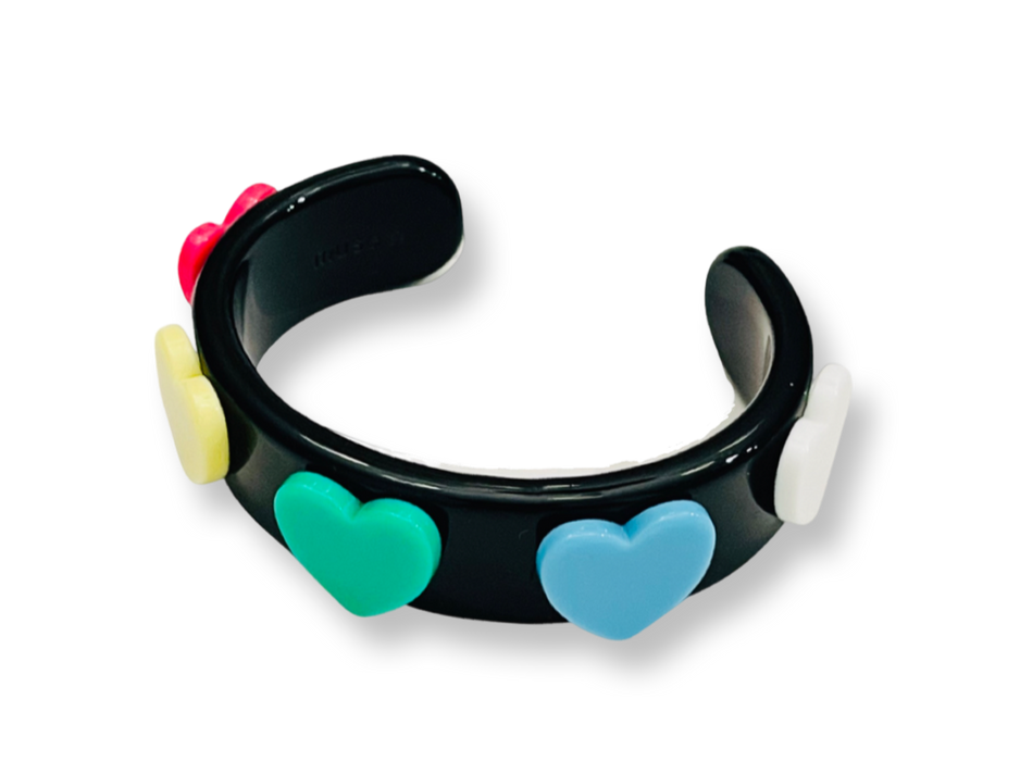 On Edge Neon Rainbow Wide Cuff