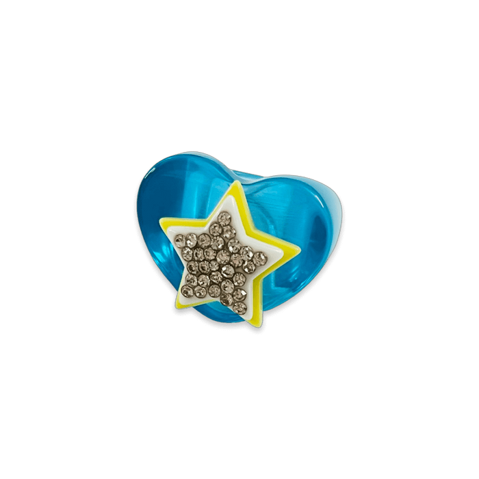 Stacked Star Heart Ring